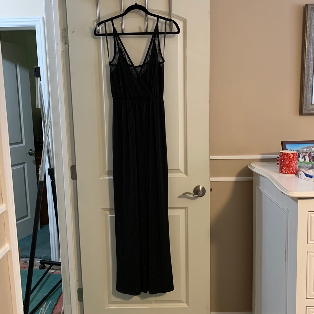 BCBGeneration Black Jumpsuit with Lace